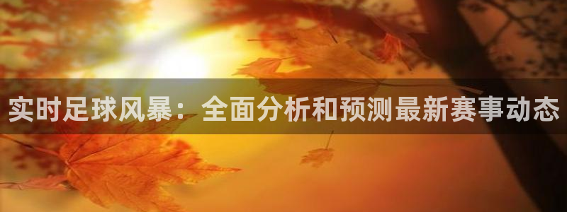 实时足球风暴：全面分析和预测最新赛事动态
